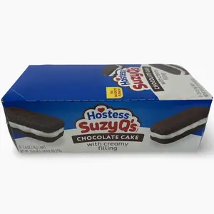 Hostess Suzy Q's Snack Cakes, Chocolate with Cream Filling, Full Size Single Ser