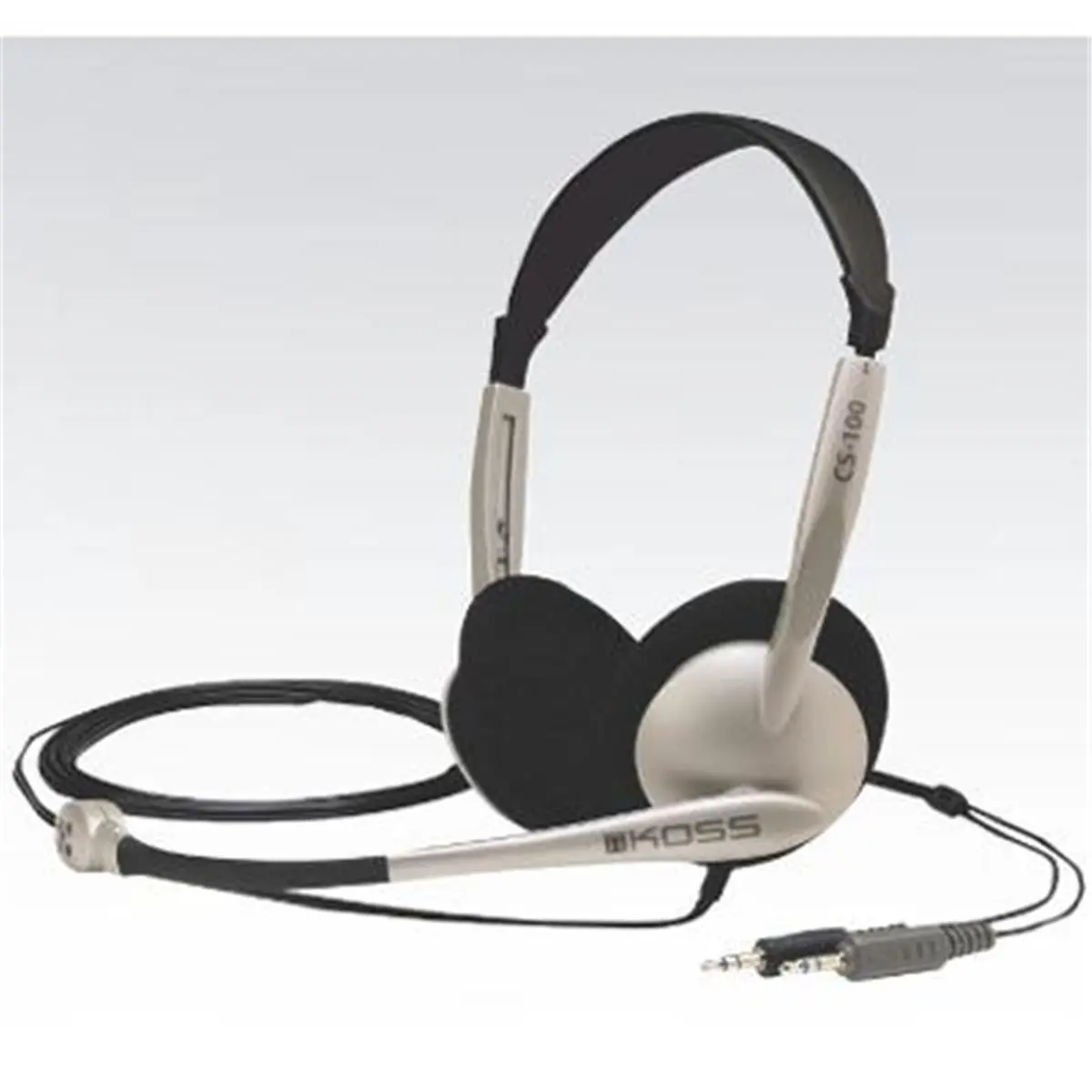 Koss 159617 Communication Stereophone, 30-16000 Hz Frequency Response, 32 Ohms Impedance, 8 ft Cable, Adjustable Headband
