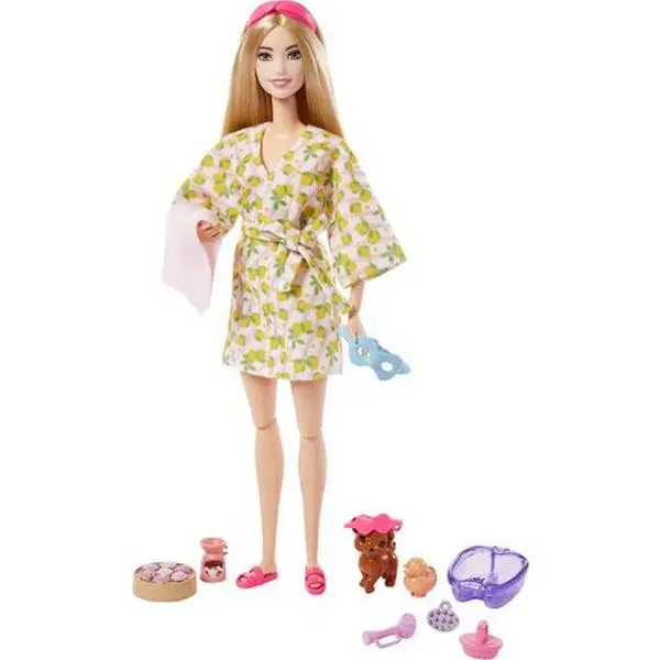 Barbie Doll with Puppy, Self-Care Spa Day  [Collectible Figurine/Statue/Bust]