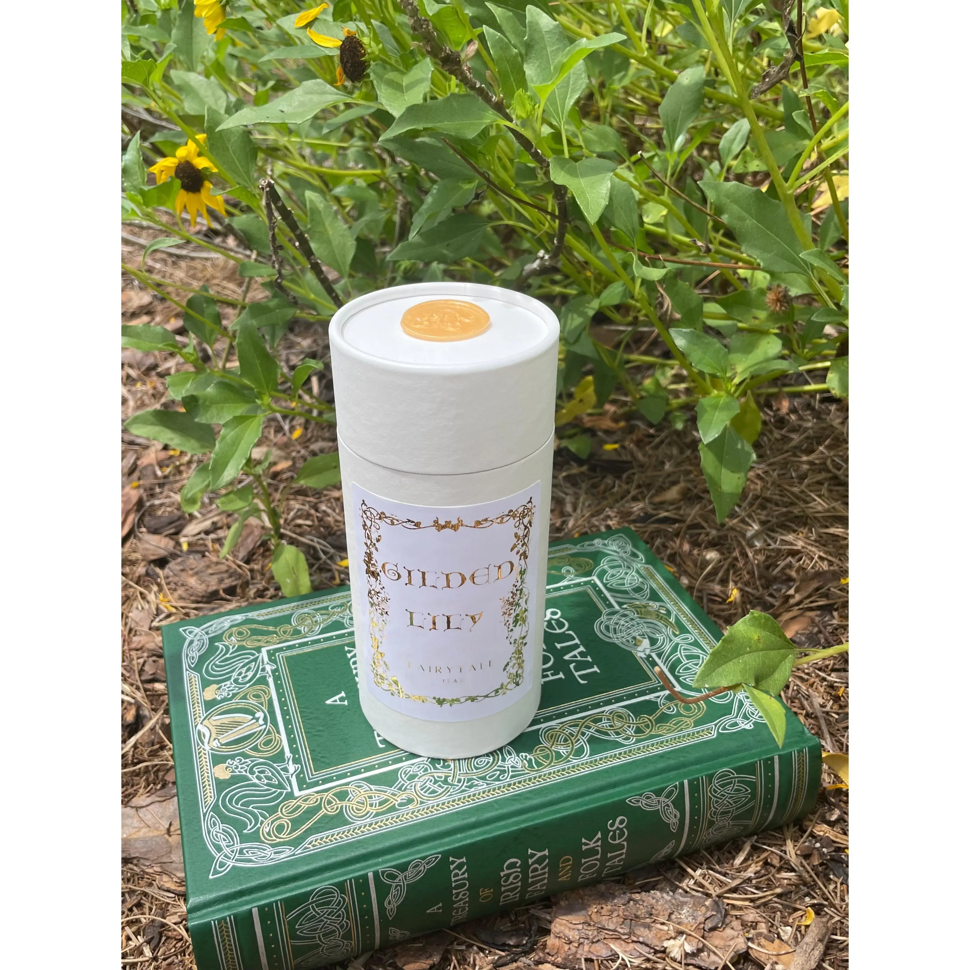 Gilded Lily, Irish Fairy Tale inspired Cream Irish Breakfast tea, spiced almond cake with lemon icing tea blend
