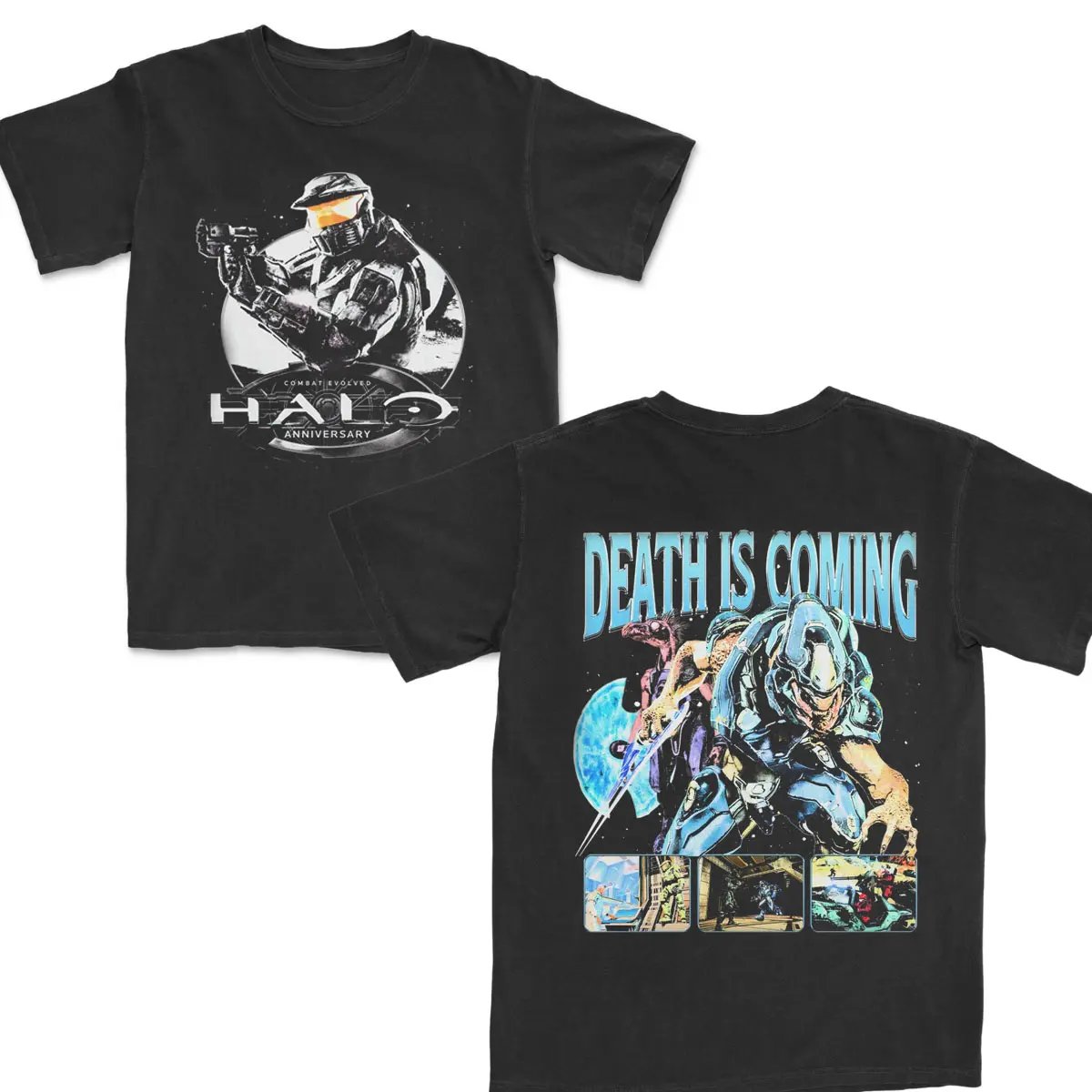 Halo - Combat Evolvde Graphic Tee, Game Shirt, Gift T-shirt, Y2k, Unisex Cotton Top Menswear Womenwear Streetwear Cotton Comfort