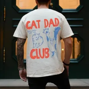 Cat Dad Shirt, Cat Dad Tee, comfy Cat Dad Club TShirt, Back Design Tee Funny Cat Shirt, Cat Lover, New Cat Dad Shirt, Pet Parent