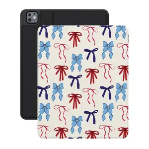 Casely iPad Case | American Girlie | Red White & Blue Bows