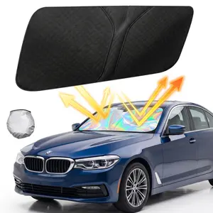 Foldable Car Windshield Sun Shade, Reflective Heat Shield for Front Windshield, UV Protection Keeps Your Car Cool