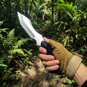 1PC,high-quality outdoor knife, one-piece steel design, sharp and durable, fixed blade, solid wood handle, comfortable grip, suitable for outdoor or kitchen use, men's gift, with knife cover, Outdoor Survival Gear