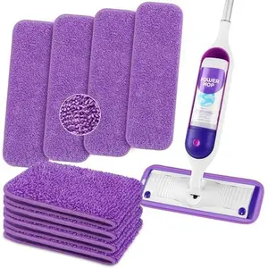 Reusable Microfiber Mop Pads for Swiffer PowerMop - 13"-15" Spray Mop Refills, Machine Washable Multi-Surface Floor Cleaning Replacement Pads
