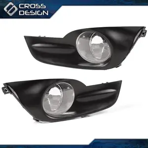 CROSSDESIGN Fog Light Lamp w/Bulbs+Wiring Fit For 2013-15 Nissan Altima Sedan 4oor-Clear