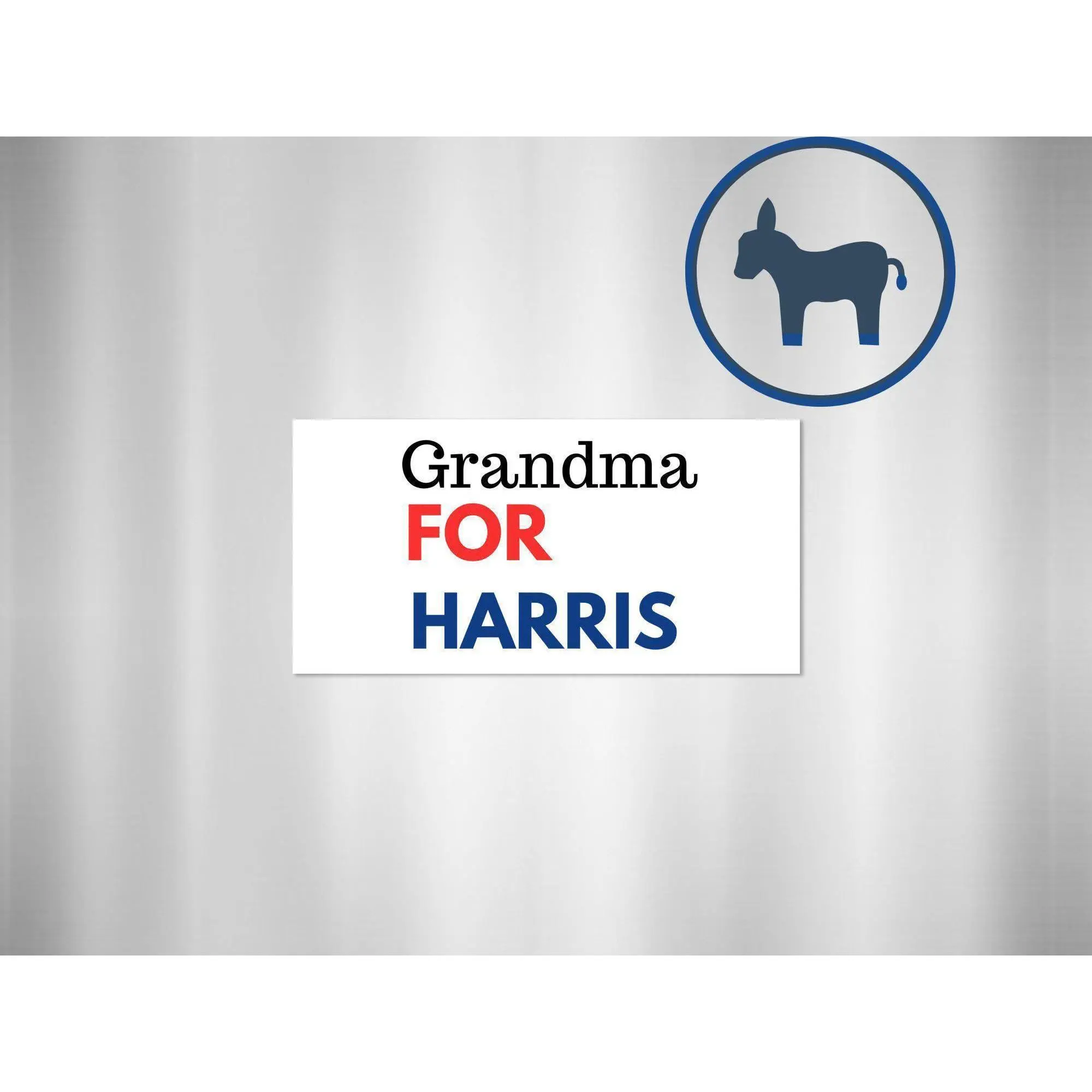 Grandma for Harris Sticker, Custom Name Sticker, Personalized Grandma Sticker, Political Decal, Grandma Gift, Campaign Sticker, Support