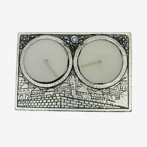 Jerusalem Inspired Travel Shabbat Candles | Elad Casting