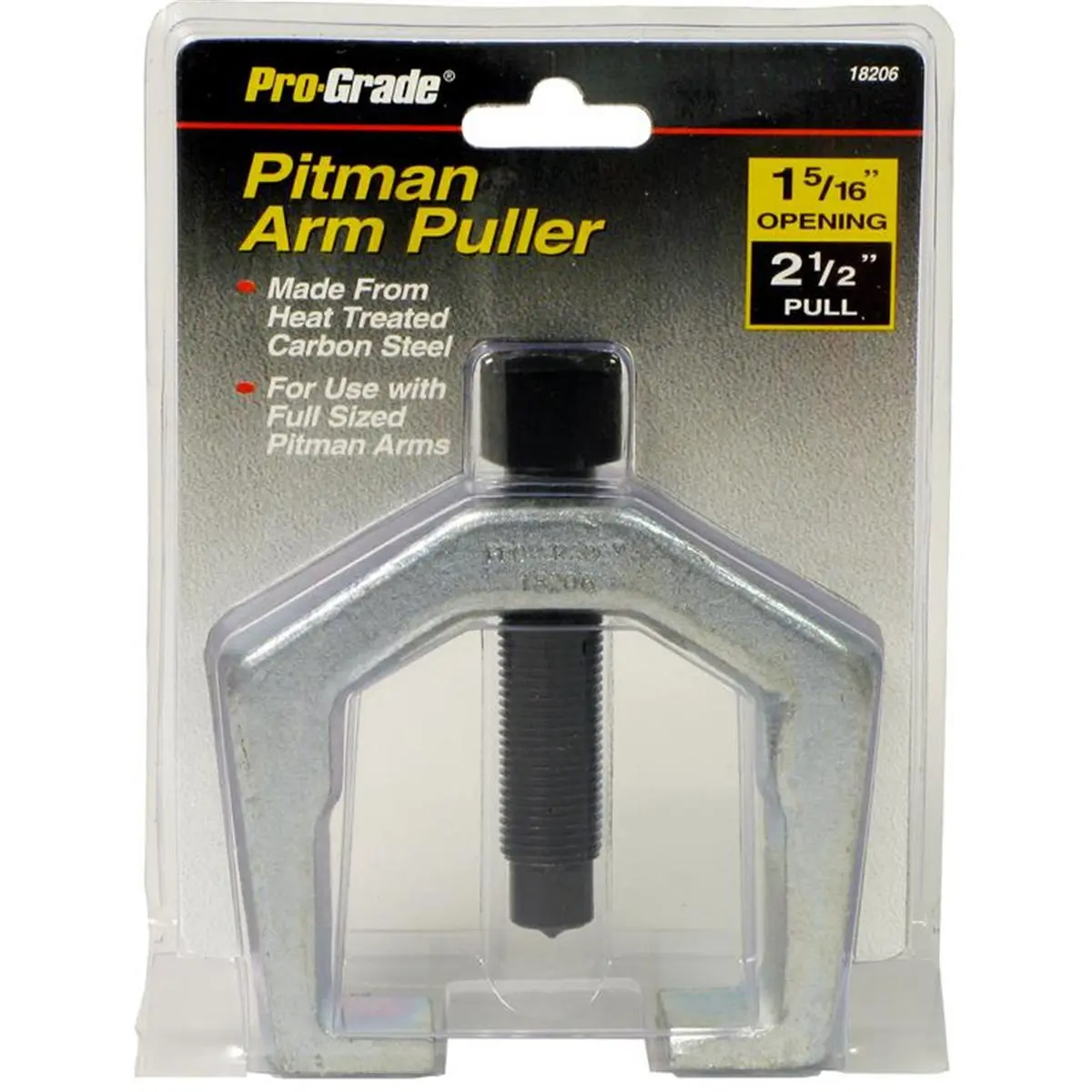 212 MAIN Pro-Grade Pitman Arm Puller, 10.31x2.5" Opening, Heat-Treated Steel Full Disassembly Tool for Automotive & Motorcycle Car Repair, Carbon Steel, 1-5/16 Inch Opening, Durability And Performance, Heavy Duty