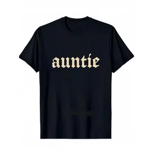 Vintage Auntie Comfort Colors Shirt, In My Auntie Era T-shirt, Vintage Titi Graphic Tee, Cool Aunt Outfits, New Aunt Gift, Gift For Aunt  Summer, Cotton, Casual, Short Sleeve, Graphic Tee, Soft, Breathable, Loose Fit, Streetwear, Daily Wear, T-Shirt