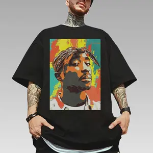 Vintage Retro 2pac Shirt, Unisex Cotton Rapper Shirt, Hip Hop 90s Legends Shirt, Rapper Merch Gift For Fan