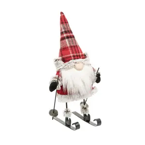 Gallerie II Lumberjack Gnome on Skis Figurine