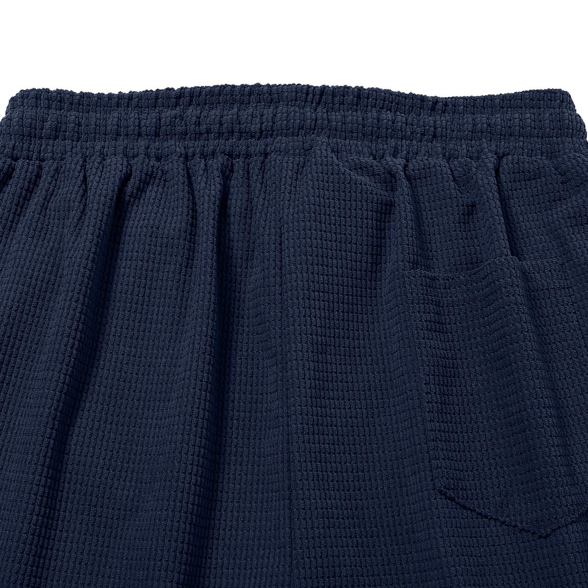 Set of 4 men’s summer new loose casual athletic shorts featuring an elastic waistband with drawstring adjustment, side pockets for convenient storage, knit fabric—ideal for running, workouts, outdoor activities, and everyday wear.