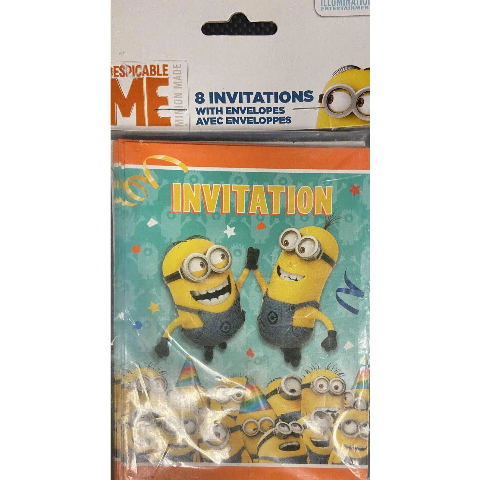 Despicable Me Minion Made Birthday Party Invitations 8 Count