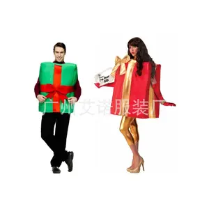 Christmas Costumes Adult Costumes Santa Gift Box Costumes Christmas Costumes Party Festive Cos Costumes