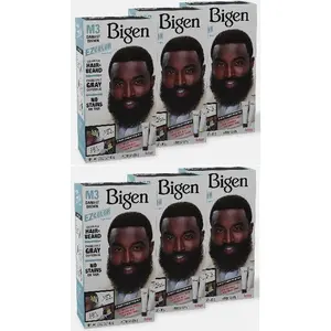 6 Pack Bigen EZ Hair Color For Men M3 Darkest Brown