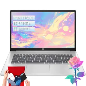 HP 17.3'' Laptop for Business & Student - Windows 11 Home • 17.3" HD+ Display • Intel 8-Core i3-N305(Beat i5-1135G7) • up to 32GB RAM + 512GB SSD • Wi-Fi 6 • Copilot +PC • Full-Size Keyboard • Bundle Accessory