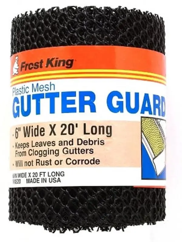 Frost King 6in. X 20ft. Black Plastic Mesh Gutter Guard