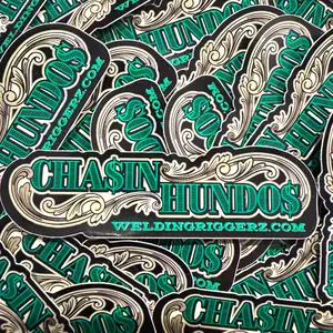 Chasin Hundos Decal
