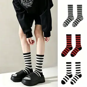 Happy to socks  Men's Classic Striped Mid-Calf Socks, Multifunctional Fashion Trendy Socks, Holiday Couple Gift