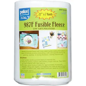 Pellon 987F Fusible Fleece 22" (Bolt, 7 yards), by the Bolt