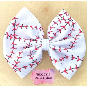 Baseball bow/bow tie/headband/piggies/scrunchie