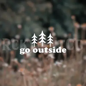 4pcs Go Outside Decal, Bumper Sticker, Outdoorsy Sticker, Car Decal, Window Sticker