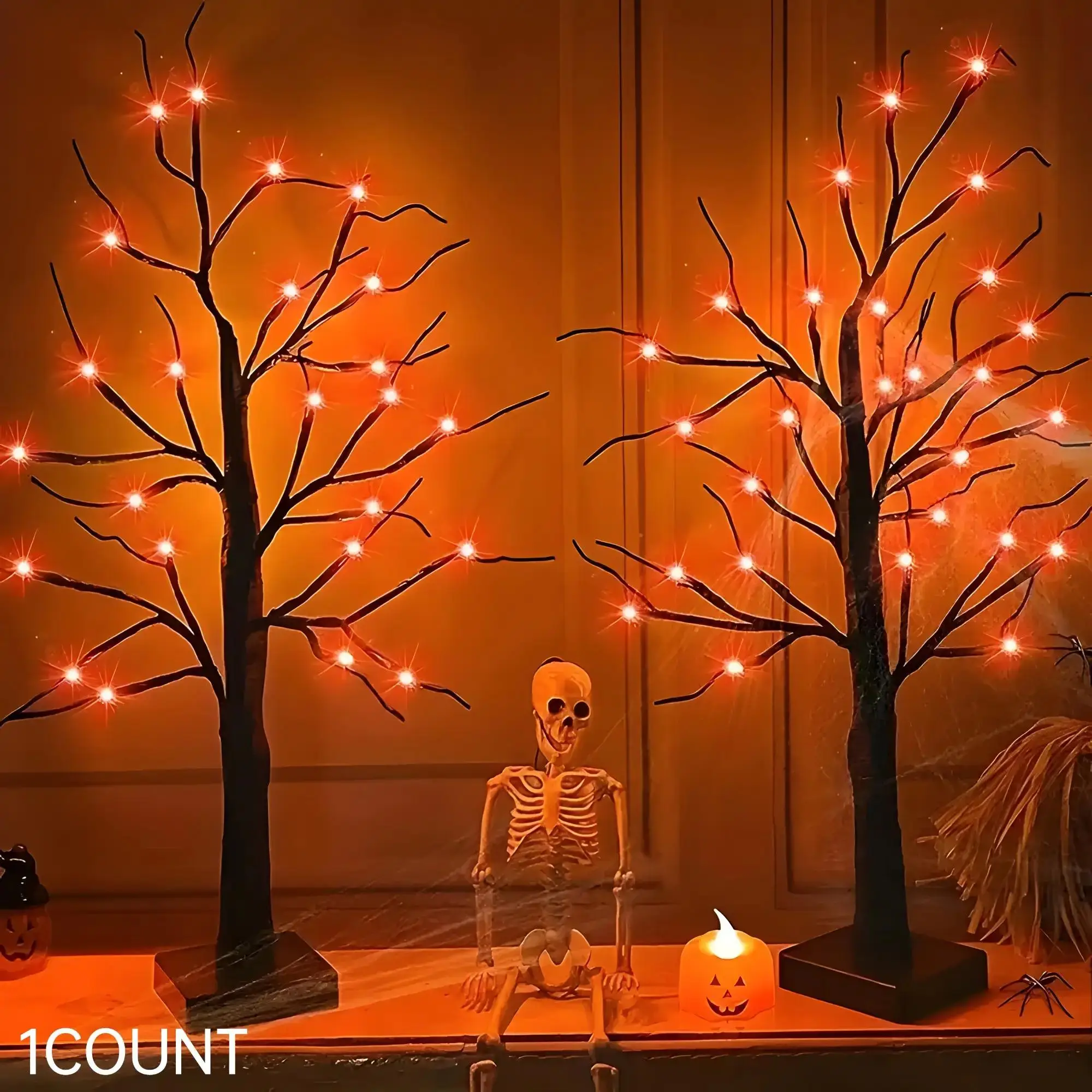 Tree Shaped Night Light, 1 Count/2 Counts Creative USB Powered Decorative Light for Home Party Wedding Festival, Fall Decor, Christmas Decoration, Hal