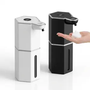 No Touch No Mess Automatic Soap Dispenser Smart Sensor Foam Liquid Dispenser USB Rechargeable Waterproof 12oz Wall Mounted 4 Adjustable Levels Perfect For Bathroom Kitchen Home Essentials Gift Idea