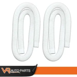 2X Pool Pump Replacement Hose - 59" Long Fit For Intex 1.25" Diameter Accessory Polyethylene Plastic Hose Clamp