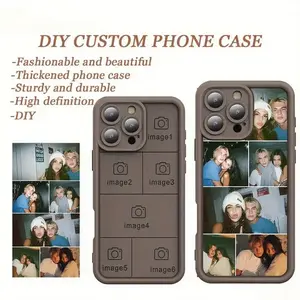 Fapmce Customized Multi Photo Phone Cases for iPhone 17 16 15 14 13 12 11 Pro Xs Max X XR Mini 16e 7 8 Plus Soft TPU Protective Cover Shock Proof Anti-Fingerprint Anti-Scratch