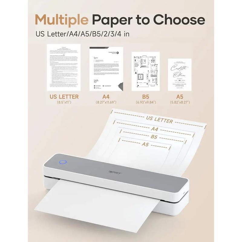 Hanyin MT610/MT820 Compatible A4 Thermal Folding Paper - Black Label, Non-tear Edges, 200 Sheets per Pack, BPA-Free