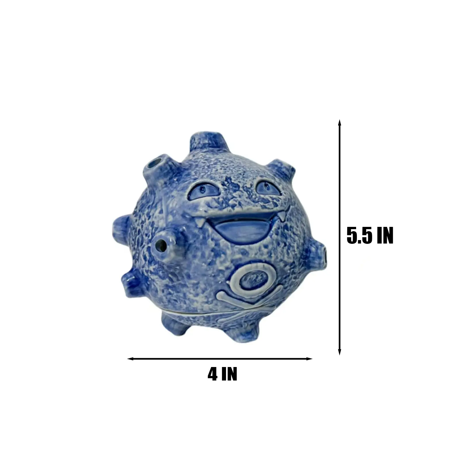 ファンシーボール　他リンクモンスター Koffing porcelain Incense Burner Handmade blue and white Porcelain