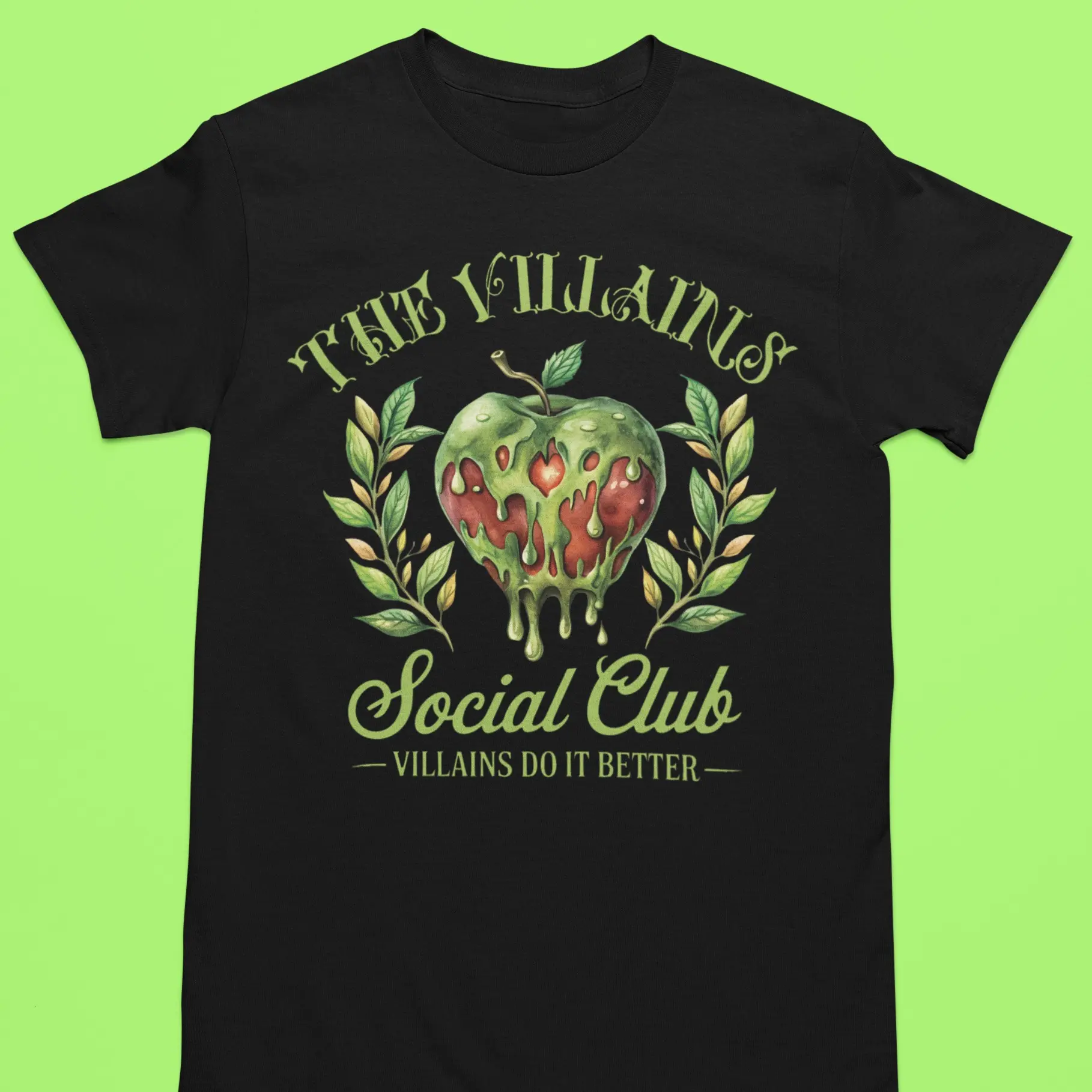 The Villains Social Club Simple Statement Tee ("Villains Do It Better" Design)