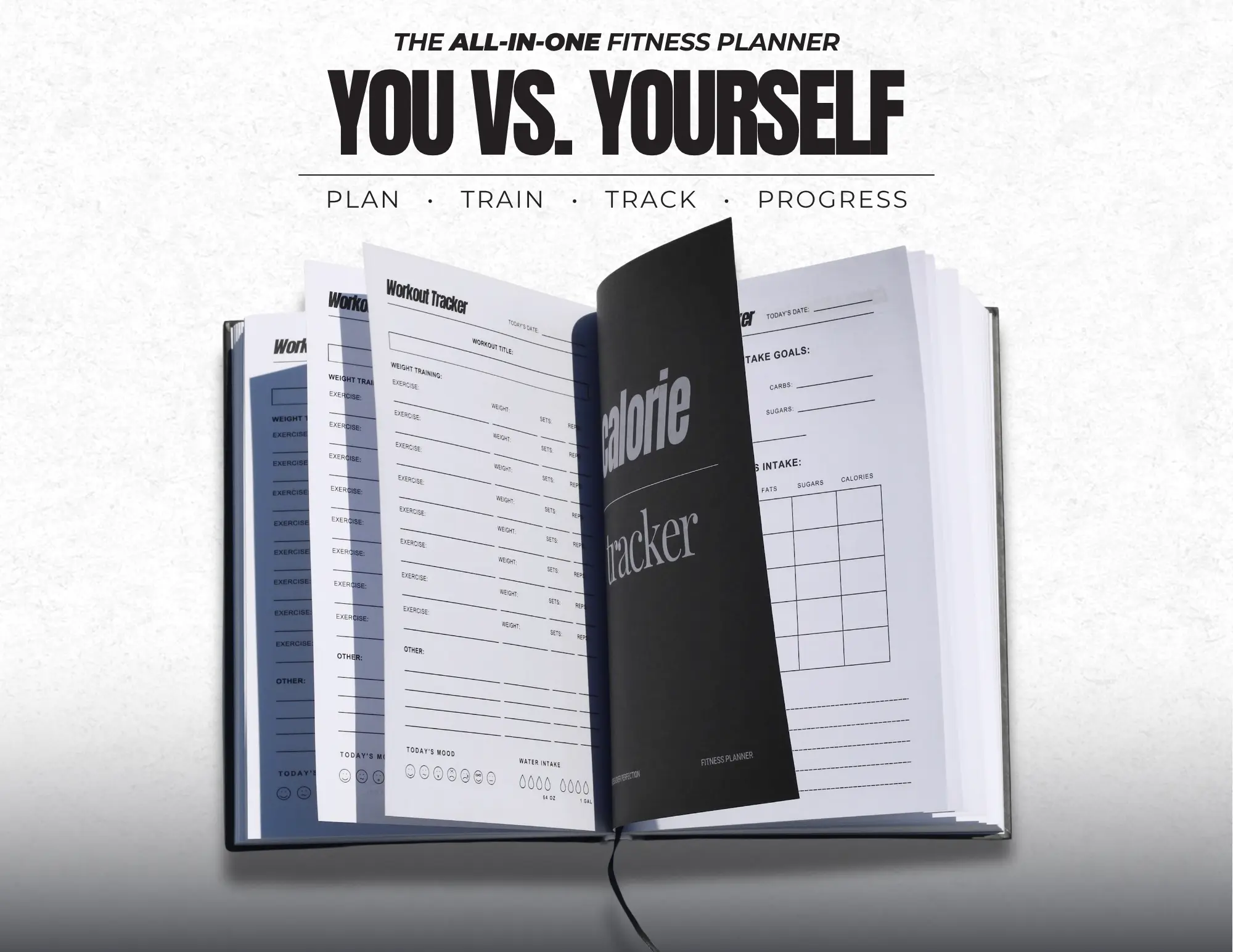 You vs. Yourself All-in-One Fitness Planner & Wellness Journal | Workout, Nutrition, Goals & Progress Tracker
