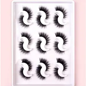 Full False Lashes 9pairs Faux Mink Lashes Tail Elongated False Eyelashes For Women Mom Wife Sister Teen Girl Friend