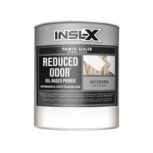Insl-X  1 qt. Reduced Odor White Flat Oil-Based Alkyd Primer - Pack of 4