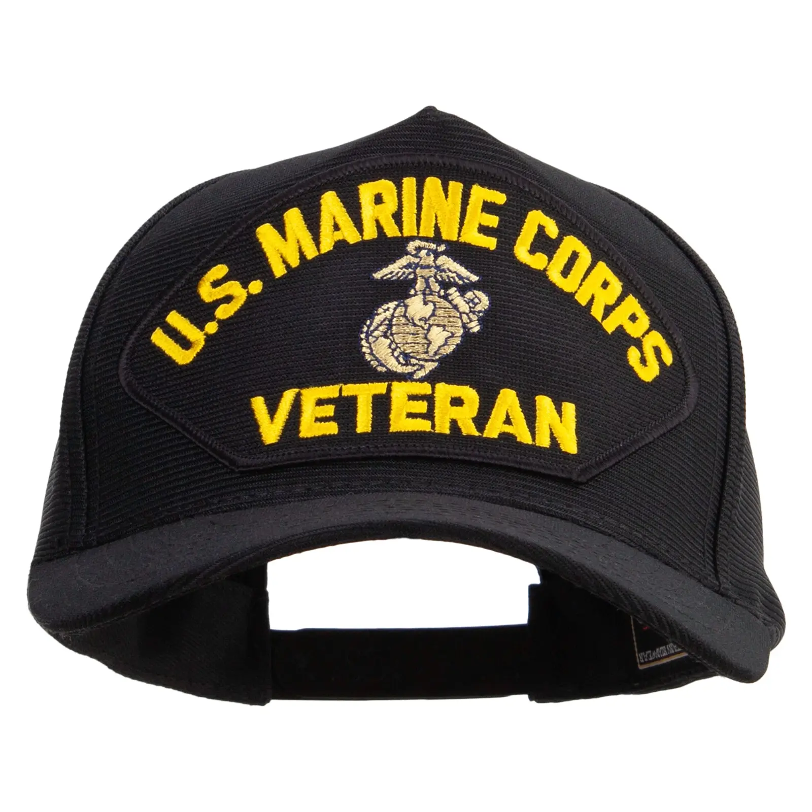 U.S. Marine Corps Veteran Patched Snapback Hat Made in USA
