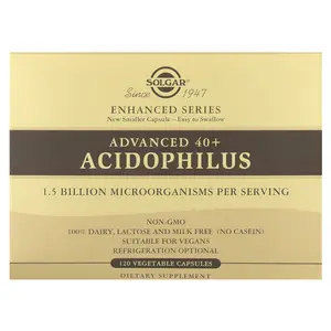 Solgar Advanced 40+ Acidophilus, 120 Vegetable Capsules