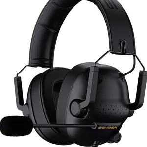 SENZER SG500 Surround Sound Pro Gaming Headset with Noise Cancelling Microphone Soft Memory Foam Padding Portable Foldable for PC PS4 PS5 Xbox One Switch Black