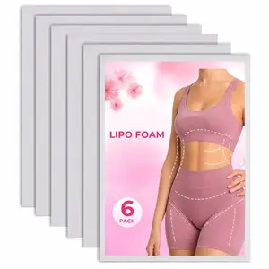 6 Pack Lipo Foam Compression Pads Soft High Density Foam Inserts for Waist & Abdomen Support