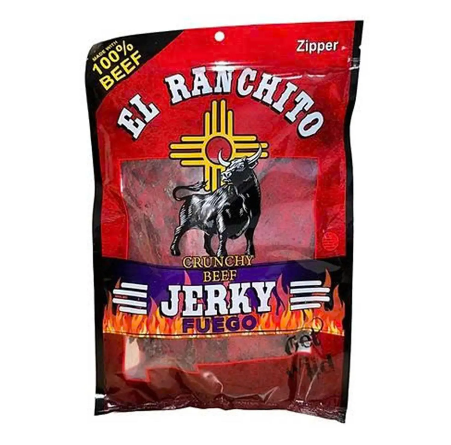 Fuego El Ranchito Crunchy Beef Jerky Net Wt. 2 oz