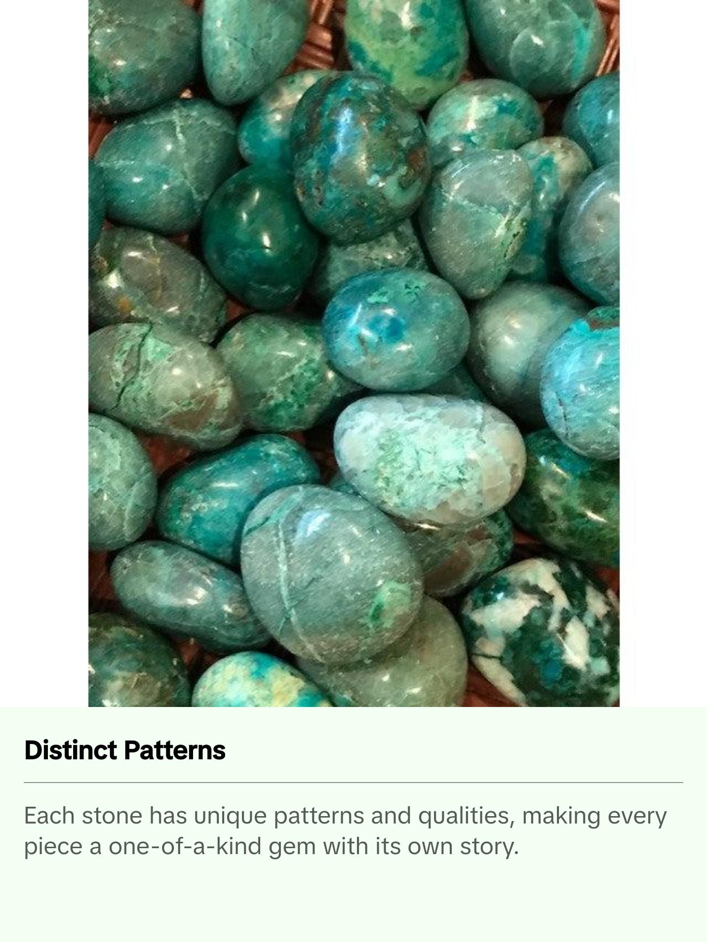 Chrysocolla Crystal Tumble