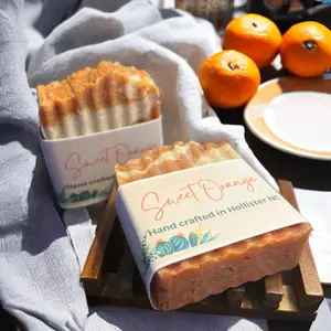 Orange Homemade Soap Bar