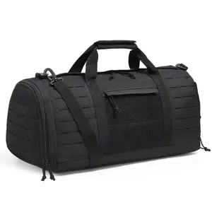 Tactical Duffle Bag, 100L Gym Bag Duffle with Molle Design and Multi-mesh Bag, Military Travel Bag for Men and Women, Tactical Gear Bag for Overnight, Sports, Fitness, Clothing, Travel, BlackVEVOR Super Brand Day