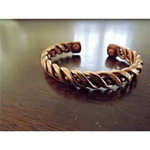 Pure Copper Bracelet Heavy 40gr Solid Copper Arthritis Pain Therapy Cuff Bangle