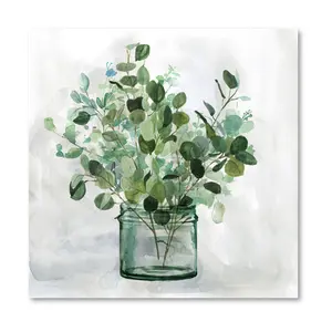 Courtside Market Green Garden II 16x16 Canvas Wall Art