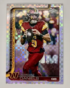 2025 Topps Chrome #295 Jayden Daniels X-Fractor