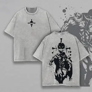 Whitebeard One Piece T-Shirt – Vintage Anime Tee Featuring Edward Newgate & Jolly Roger Symbol – Streetwear Unisex Top for One Piece Fans CS3